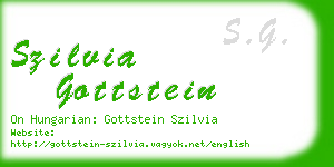 szilvia gottstein business card